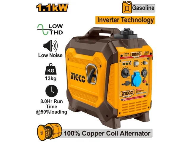GENERADOR INVERTER 1.1KW 1100W INGCO