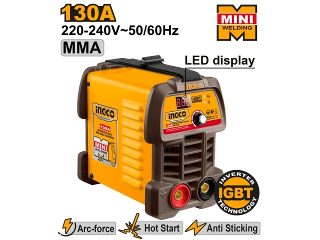 Ingco SOLDADORA INVERTER 130AMP IGBT INGCO ING-MMA13049