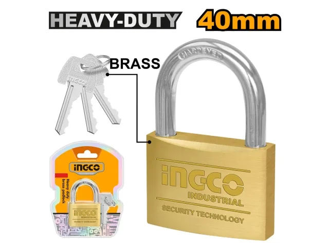 Ingco CANDADO BRONCE 40MM INGCO 3 LLAVES DBPL0402